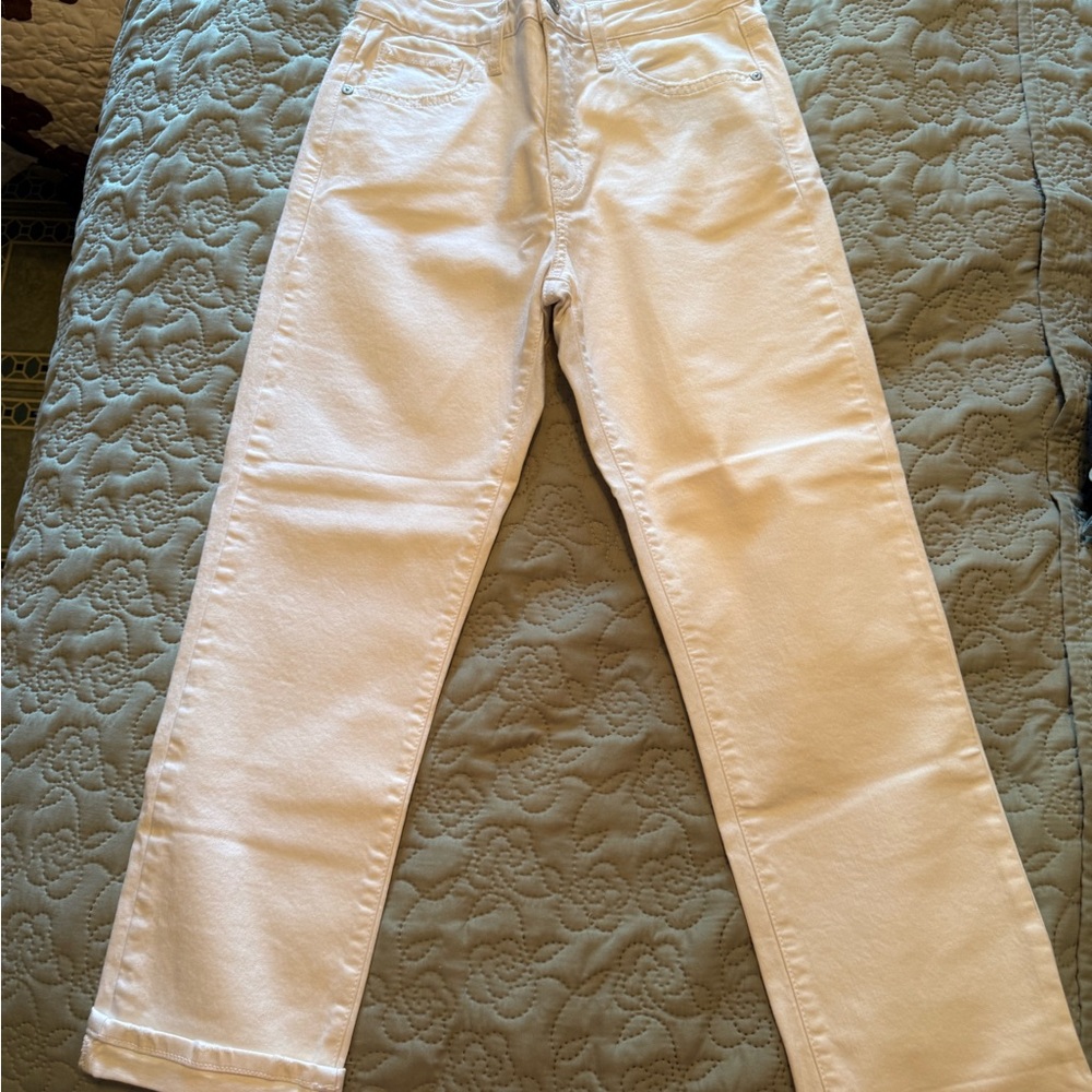 Elegant Women's Straight Leg White Jeans size 4